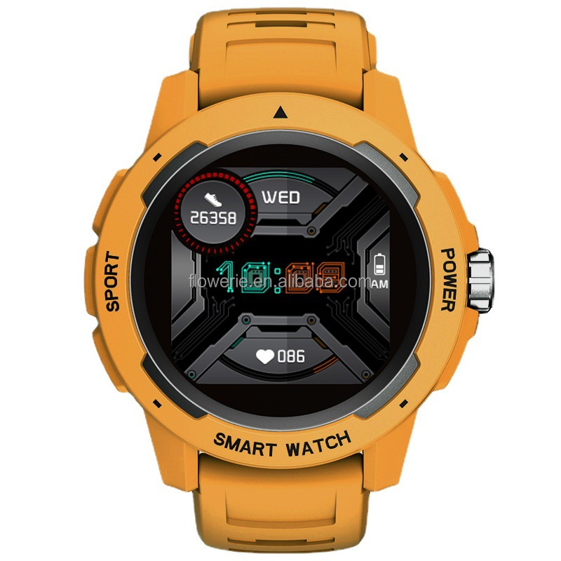 Outdoor Sports Adventure - 50m IP68 Waterdichte Tactische Sport Smartwatch,